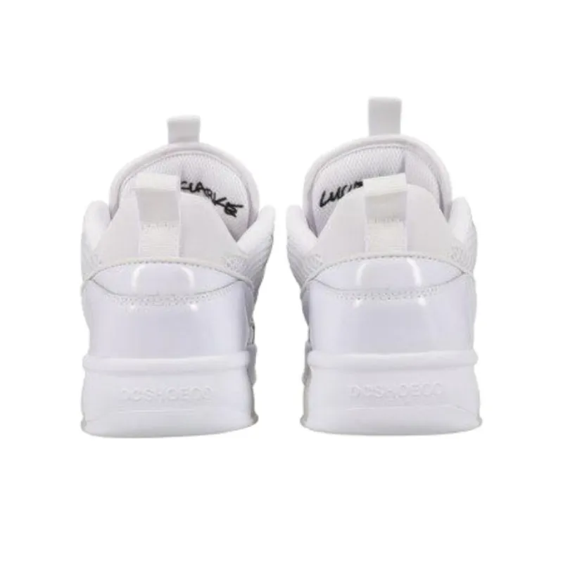 DC Shoes Lucien Low Top Skateboard Shoes Men's White-3