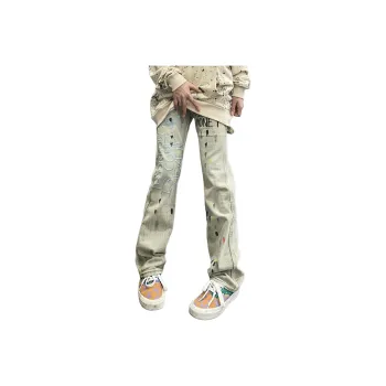 MGXEK Jeans Unisex Yellow Mud