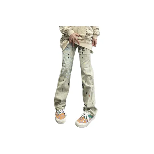 MGXEK Jeans Unisex Yellow Mud