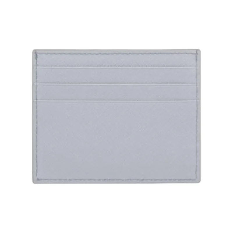 PRADA Saffiano Leather Card Holder Women's Light Blue-1