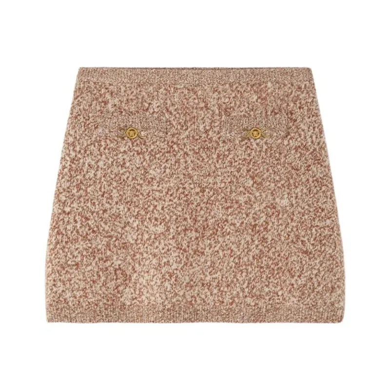 VERSACE Medusa '95 Knitted Miniskirt-0