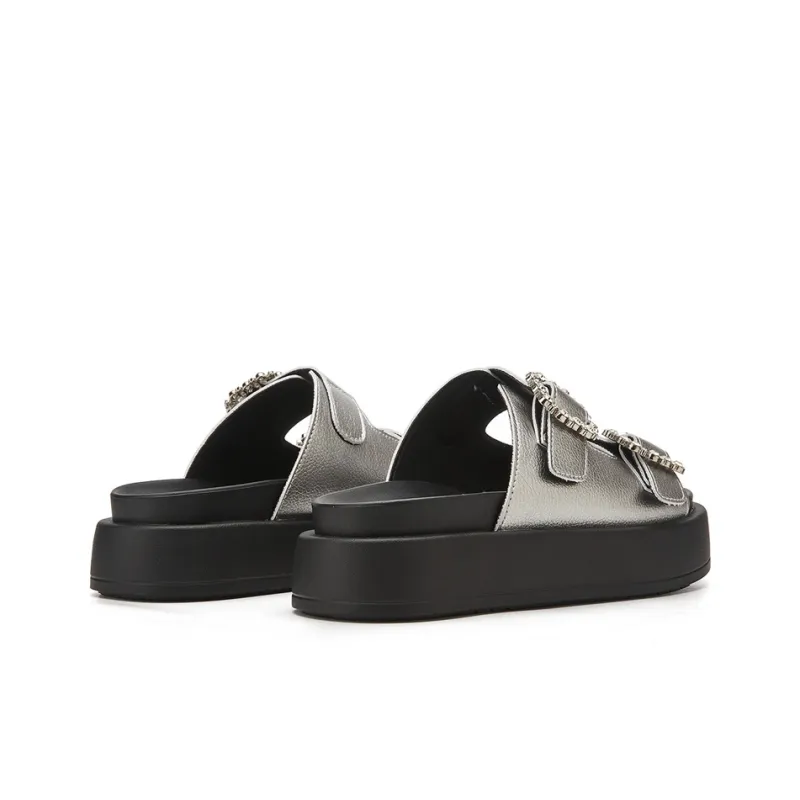 JOSINY PVC Polyvinyl Chloride Slide Slippers Women's-7