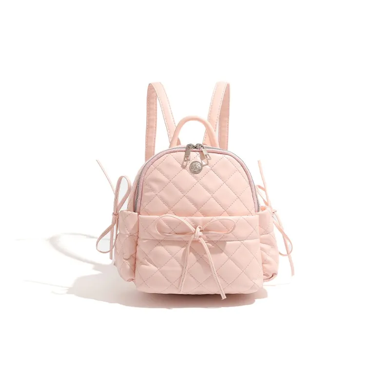 Jade En Plus PU Backpack Regular Women's Milk White/Peach Pink-6