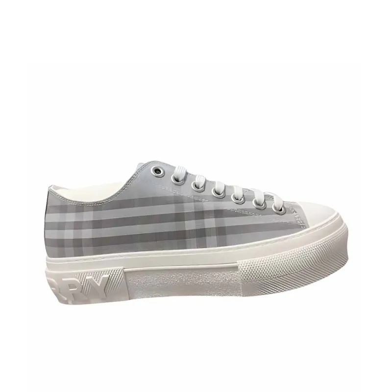 Burberry Low Top Canvas Shoes Men's Gray-2