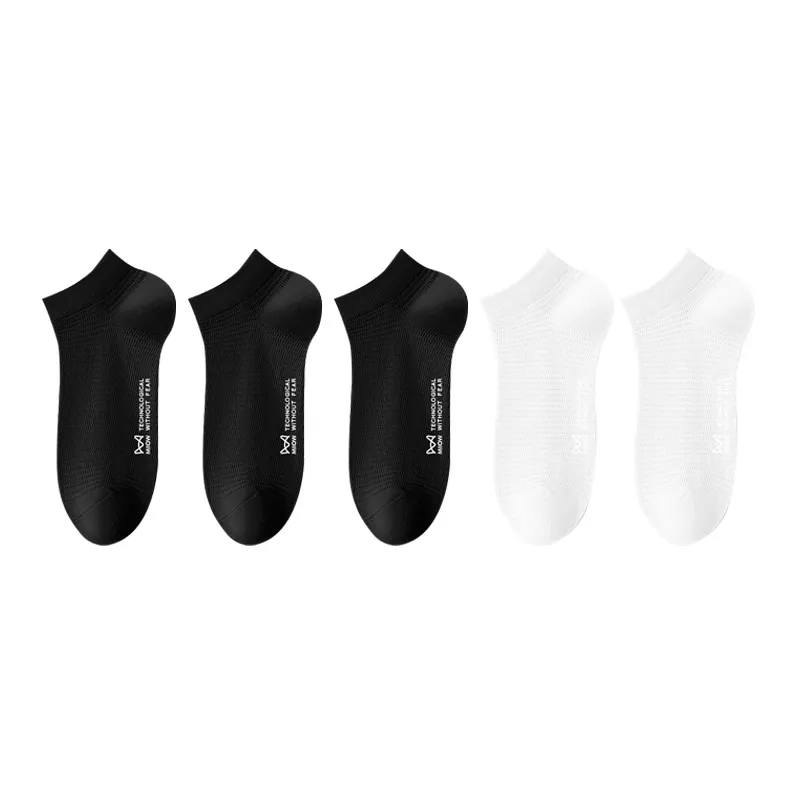 MIIOW Cool One Summer Series No Show Socks Men's 5 Pack-7