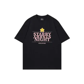 STAY UP LATE T Shirt Unisex Black Pink