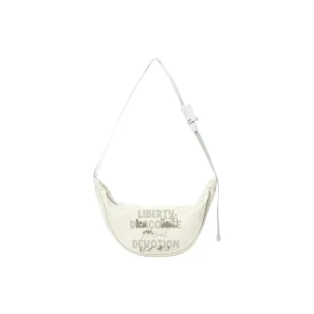 DRACONITE Polyester Shoulder Bag Regular Unisex Ecru