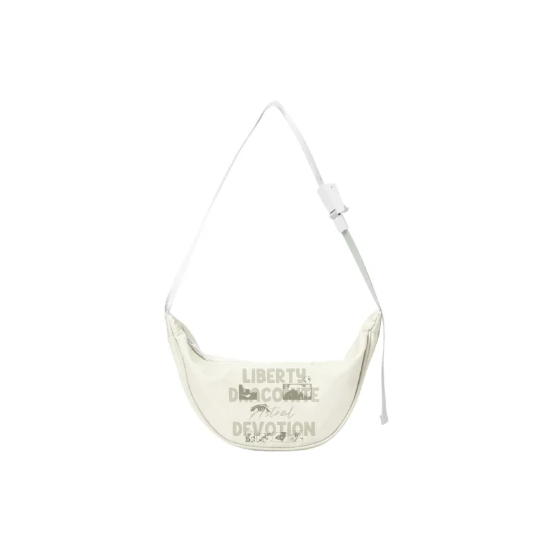 DRACONITE Polyester Shoulder Bag Regular Unisex Ecru-0