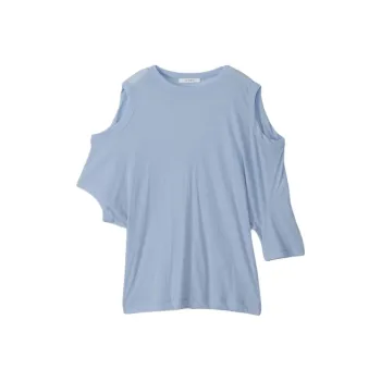 CINOH T Shirts Women's Sax Blue