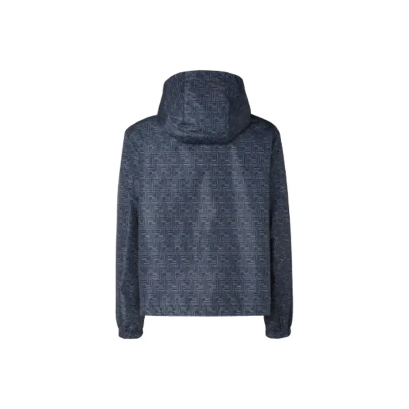FENDI Patterned Hooded Jacket-2