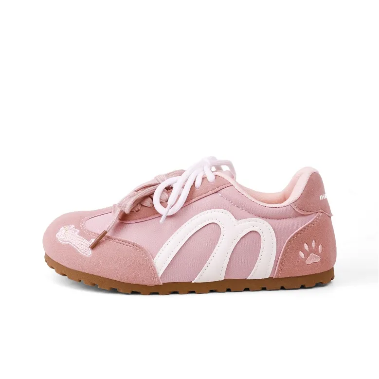IHBOZ Low Top Skateboard Shoes Women's Pink-0
