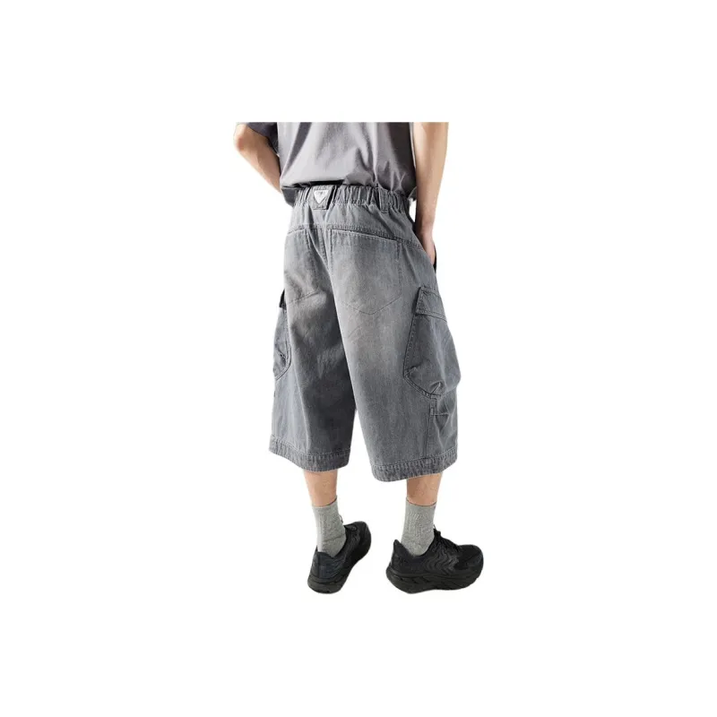 LANQI Denim Shorts Unisex-3
