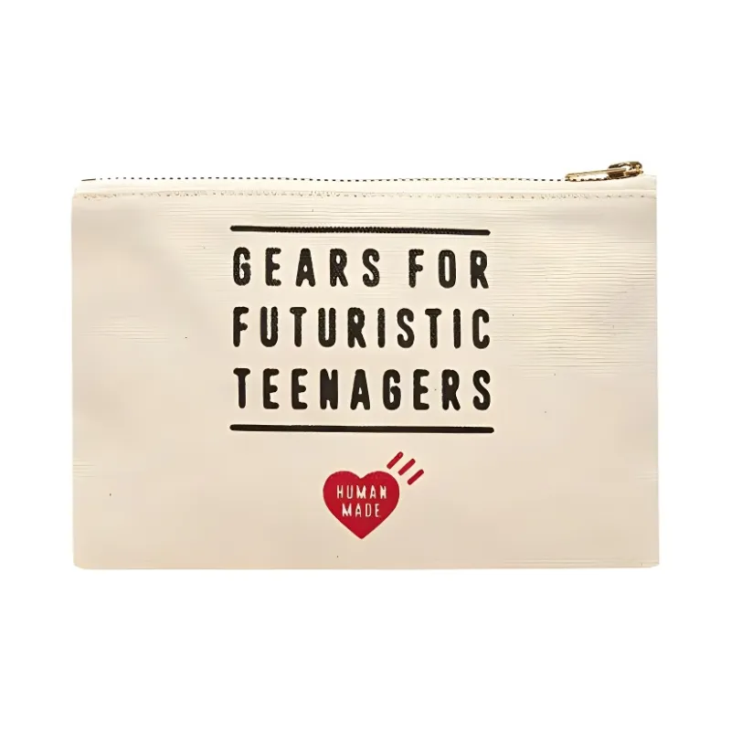 HUMAN MADE Canvas Bag Clutches Regular Women's White-1