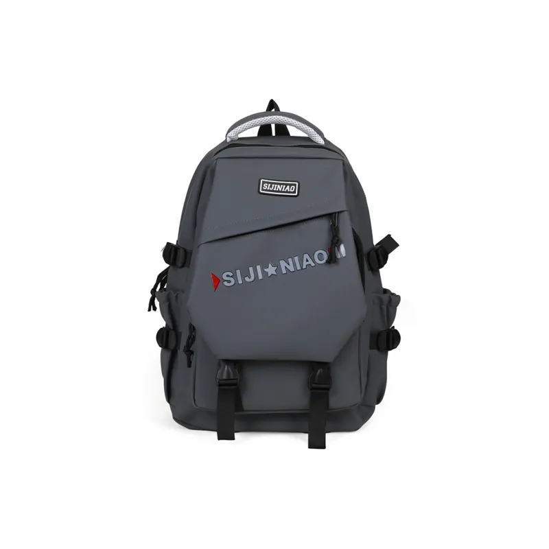 AIBAG Oxford Backpack Unisex Gray/Black/Red/Green/Blue/White-7