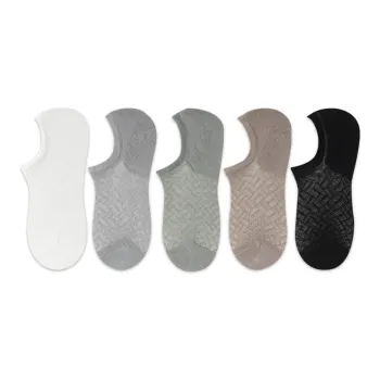 AUGUST No Show Socks Men's 5 Pack
