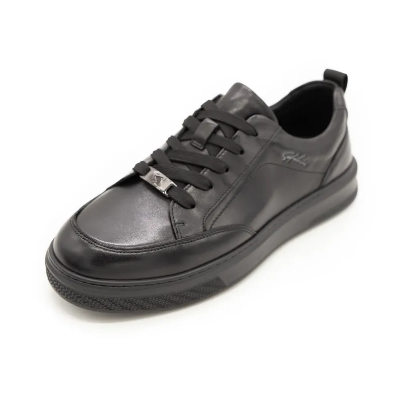 Satchi Low Top Skateboard Shoes Men's Black-1