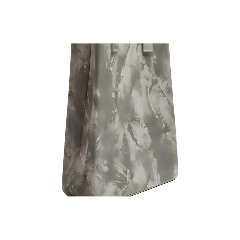 ZARA Polyurethane Tote Bag Shopping Bag Handbag Crossbody Bag Medium Size Men's Gray-4