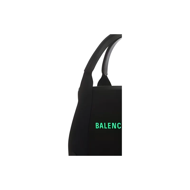 Balenciaga Cow Leather Canvas Canvas Bag Extra Small Unisex Black-3