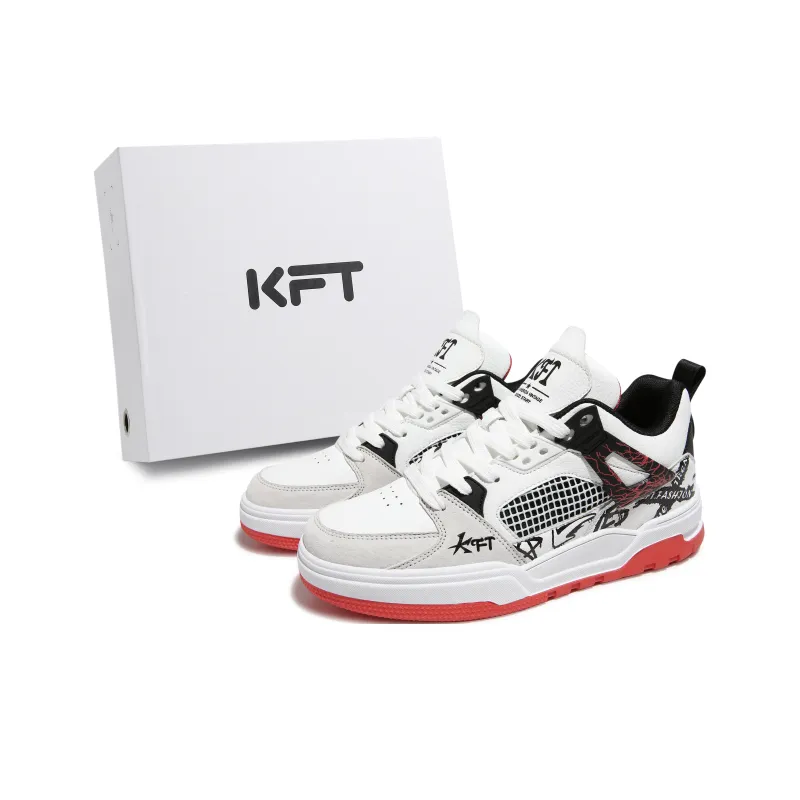 KFT Mica Anti Slip And Wear Resistant Height Increasing Low Top Skateboard Shoes Unisex-35