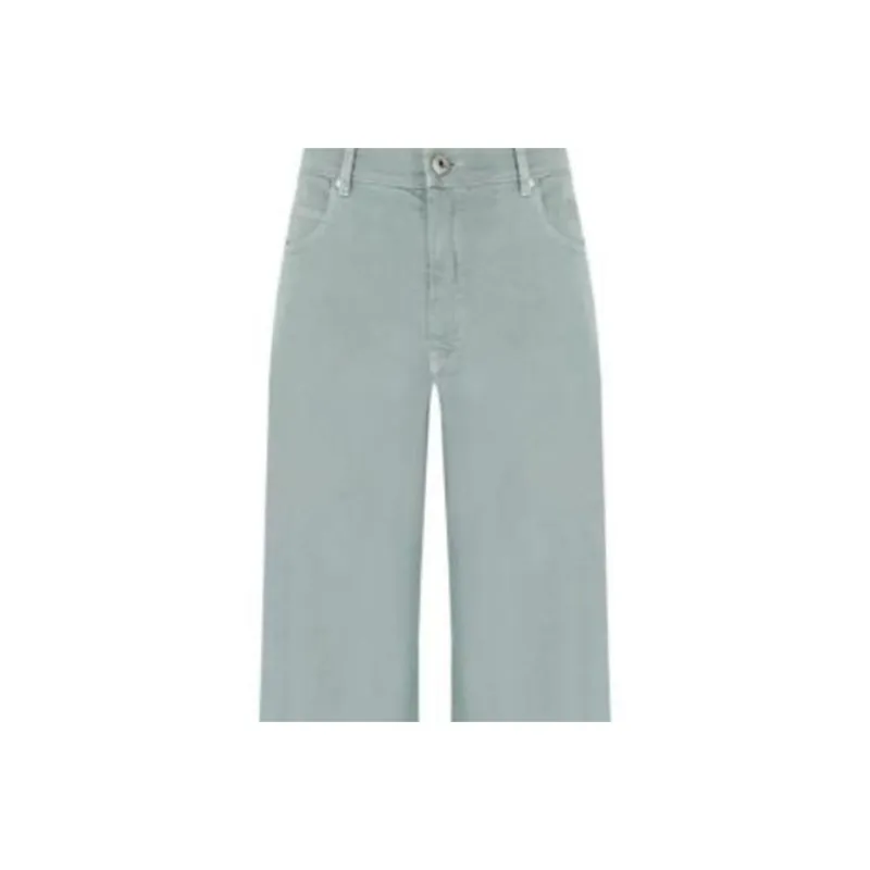 WEEKEND MaxMara Medina Logo Patch Wide Leg Trousers-3