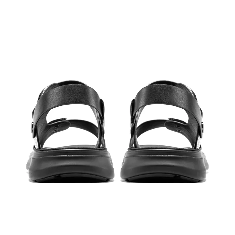 Dance With Wolves Beach Sandals Men's Black-3