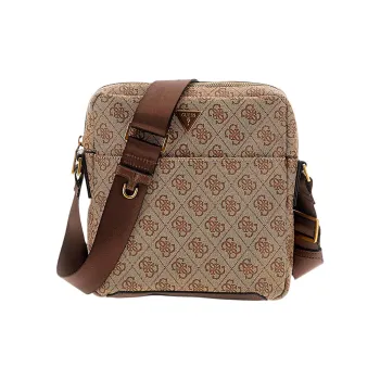 GUESS Artificial Leather Shoulder Bag Crossbody Bag Men's Beige