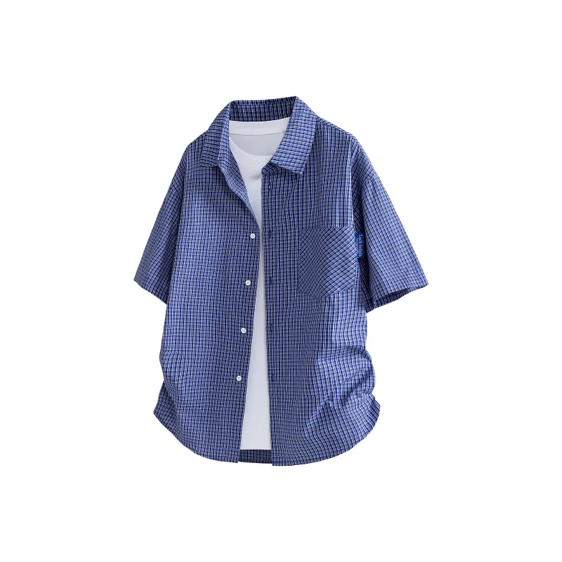 BOTH PLAY Shirts Unisex Colorful Blue-0