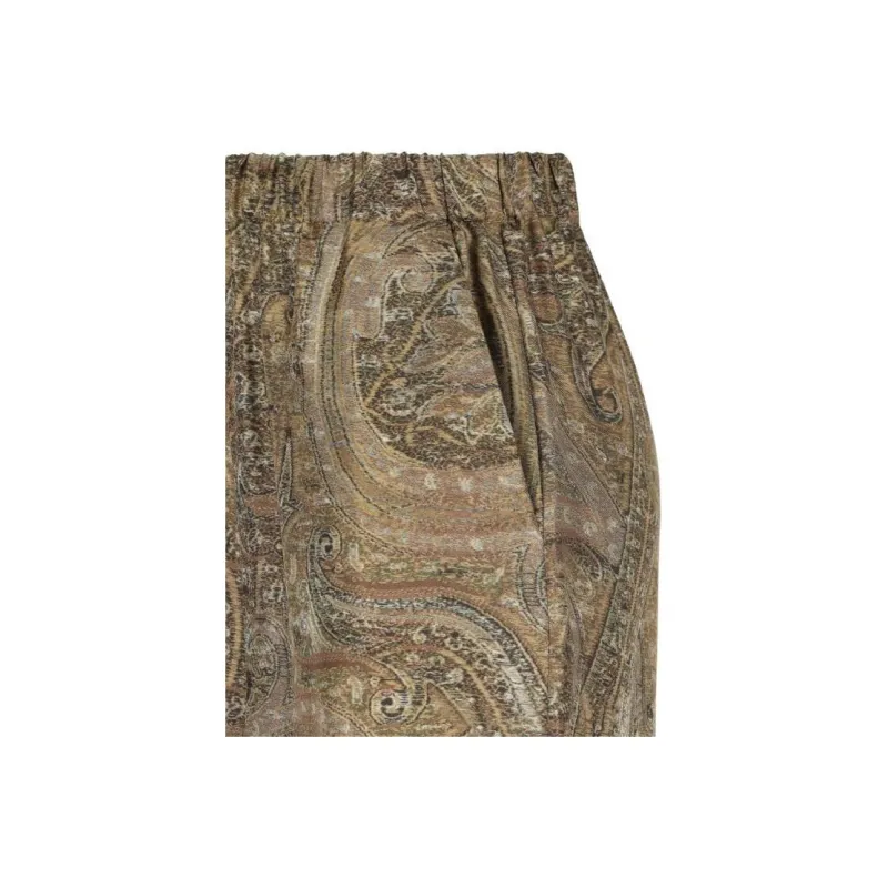 MaxMara Patterned Wide Leg Trousers-2