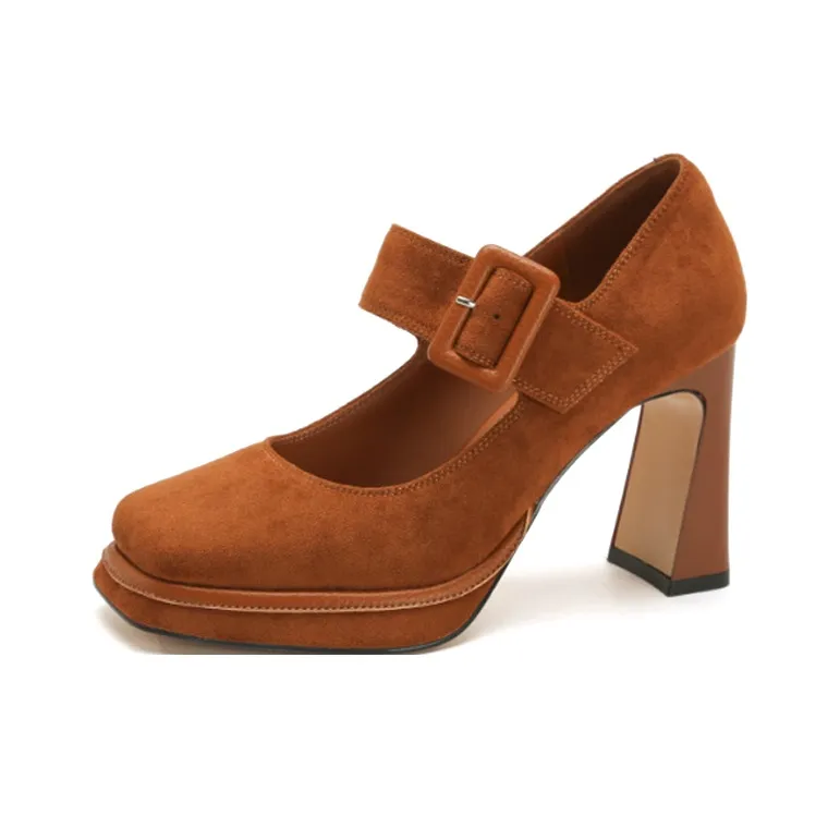 TADSW Chunky Heel High Heels Women's-0