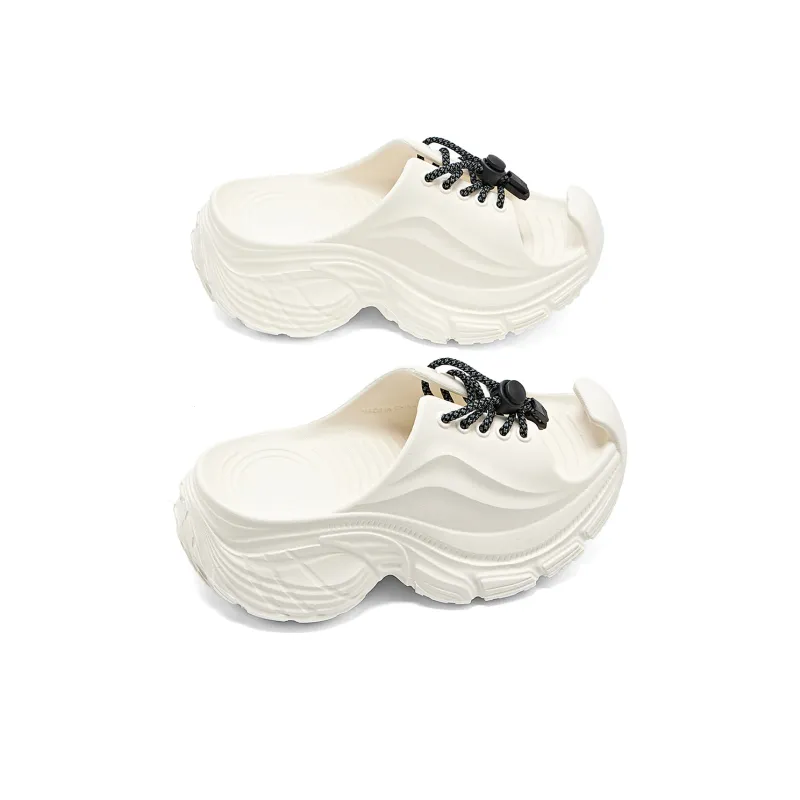 La Chapelle Slip Resistant Slide Slippers Women's White-2