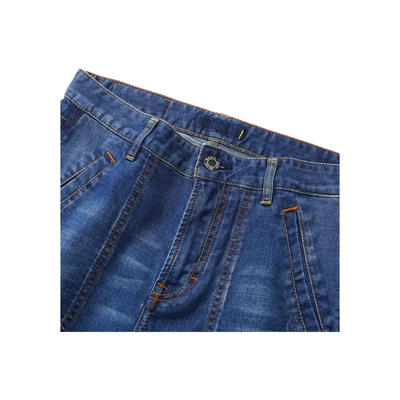 ARTSDON Denim Shorts Men Denim Blue Gradient-2