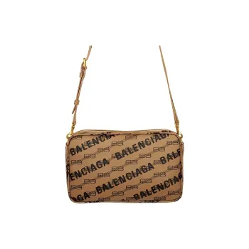 Balenciaga BB MONOGRAM Canvas Camera Bags Crossbody Bag Shoulder Bag Men's Khaki