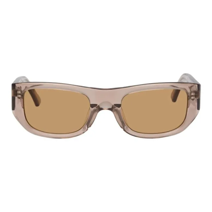 AMBUSH Acetate Square Sunglasses Women's Brown-2
