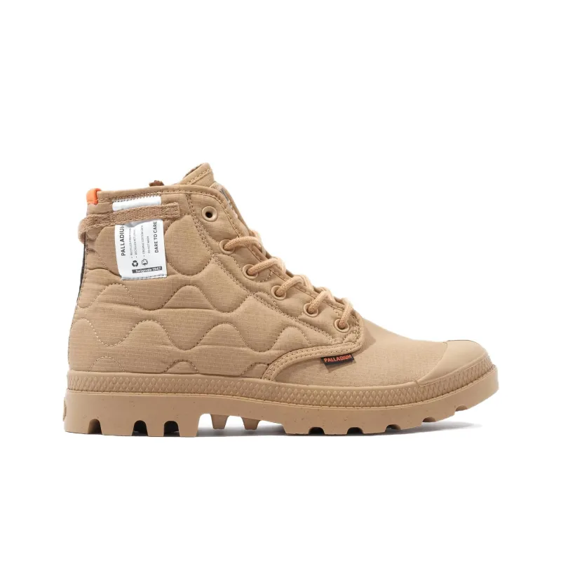 Palladium Pampa Anti Slip Wear Resistant High Top Casual Shoes Unisex Light Brown-1