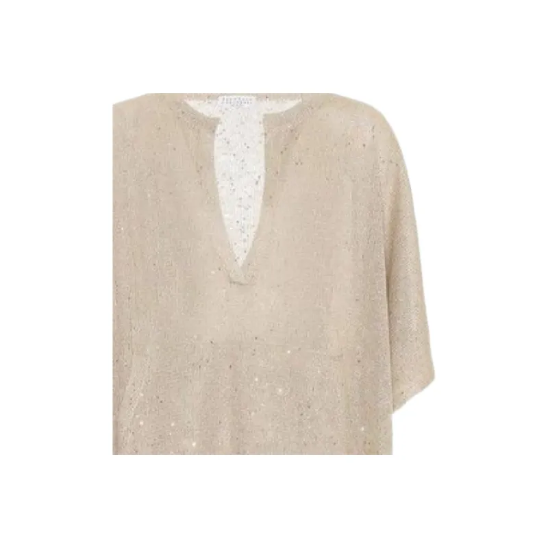 Brunello Cucinelli Metallic threading Tunic-1