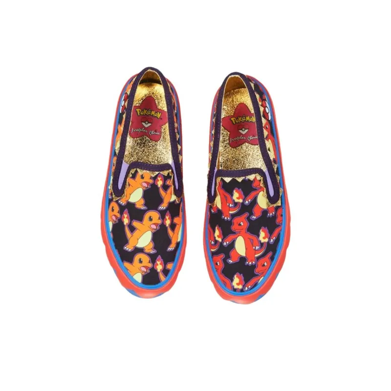 IRREGULAR CHOICE Low Top Casual Shoes Women's Orange Black-5