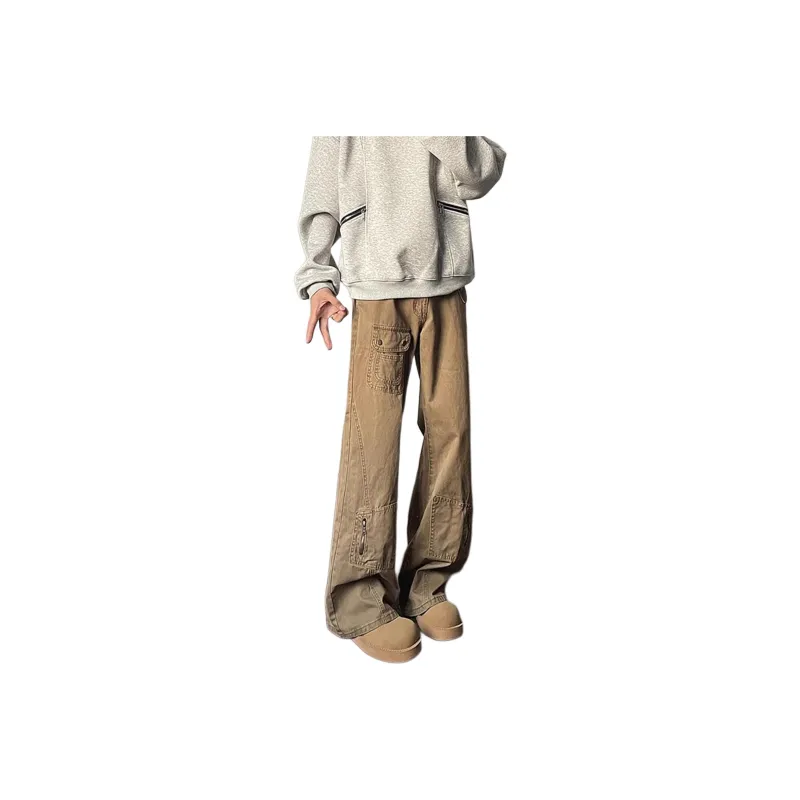 TAOKK Jeans Unisex Brown-0