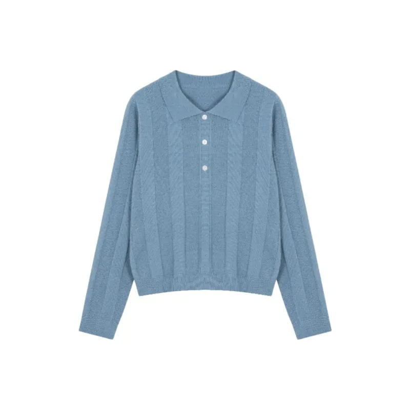 Mo Han Yi Mei Knitwear Women's Blue-0