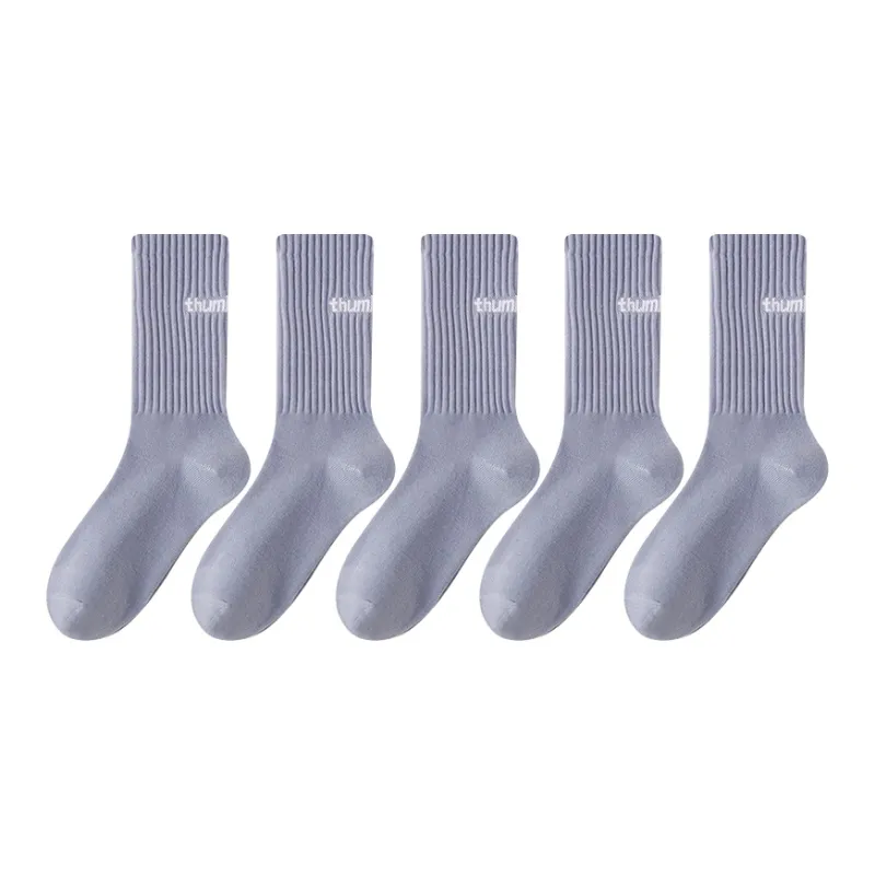 Mulong Family Mid Calf Socks Unisex 5 Pack-90