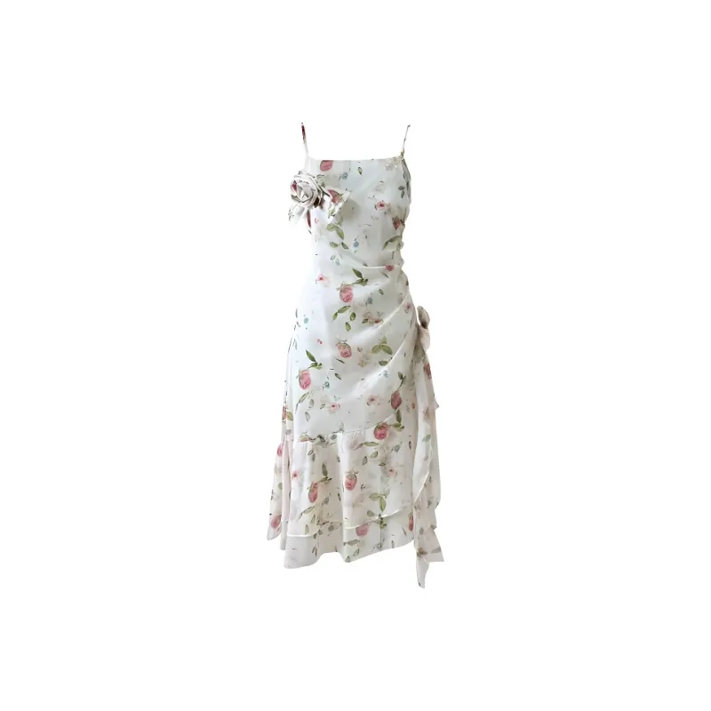 PUREIDOL Slip Dresses Women's Camisole Dress-0