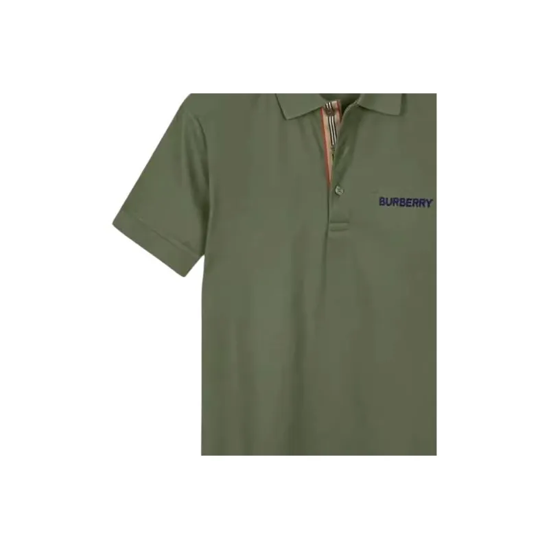 Burberry Polo Shirt Men's Green-1