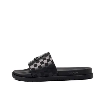 XIMO BULL Rubber Sole Slide Slippers Men's Black