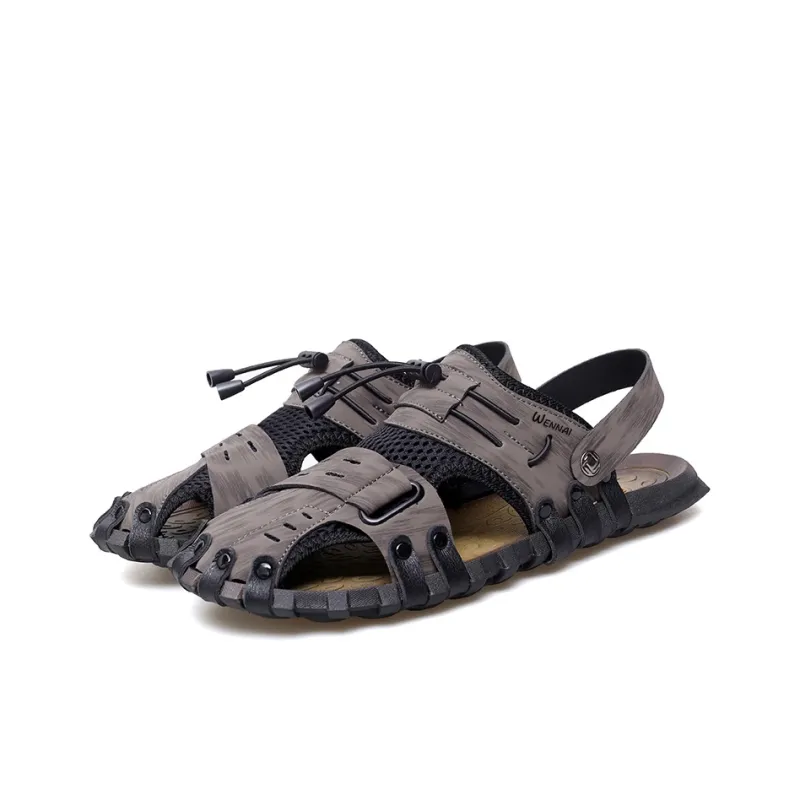 Wen Nai Beach Sandals Men's Khaki-2