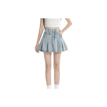 GUAILILUOLI Denim Short Skirts Women's