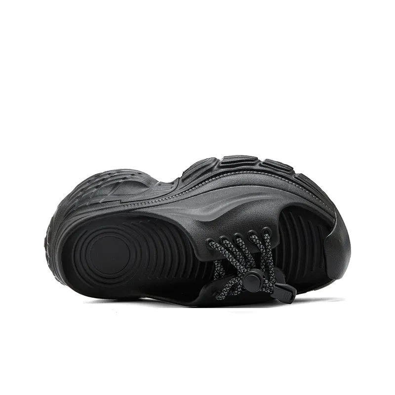 La Chapelle Slip Resistant Abrasion Resistant Slide Slippers Women's Black-3