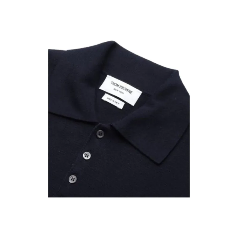 THOM BROWNE· Polo Shirt Men's Marine Blue-3