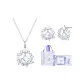 Floral Butterfly Dream Shadow Necklaces+Stud Earrings
