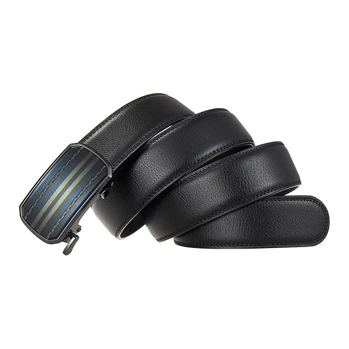 Yalu Preferred Cow Leather Belts Men's Width 3.5CM-3