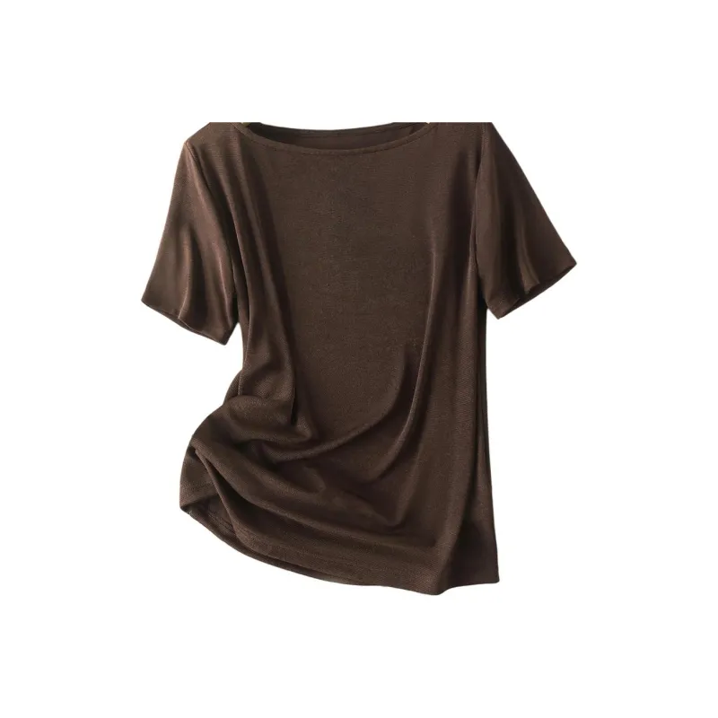 IHIMI Regular T Shirt Women's Dark Brown-1