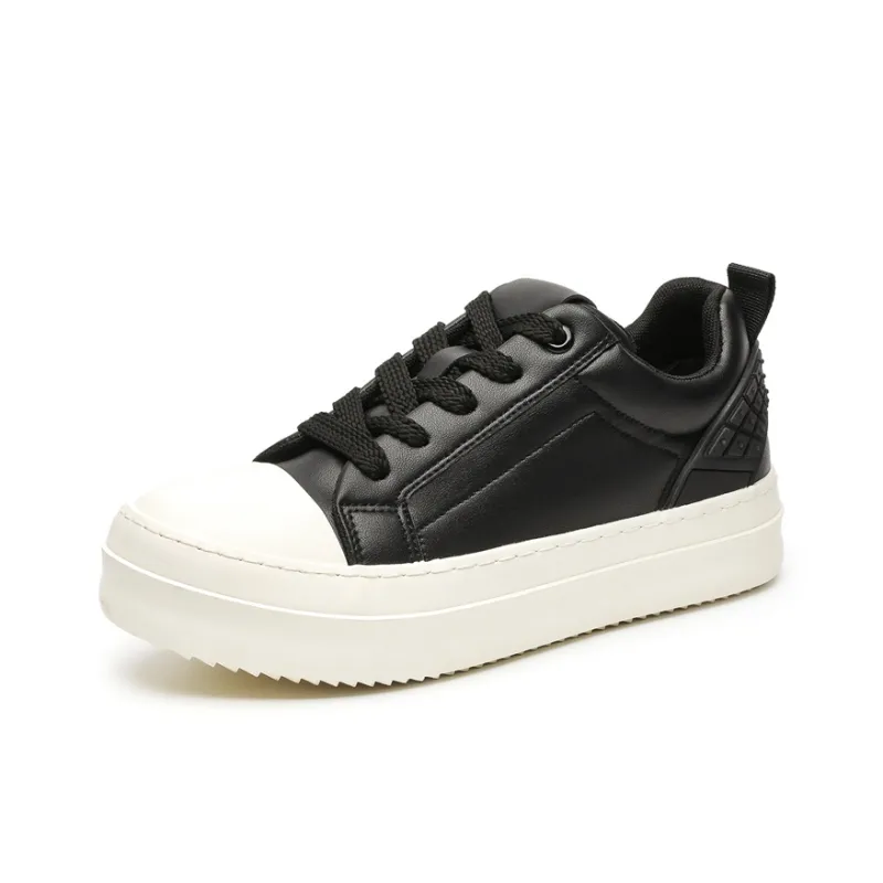OUGLEMEN Coverage Slip Resistant And Abrasion Resistant Low Top Skateboard Shoes Men's Box-2